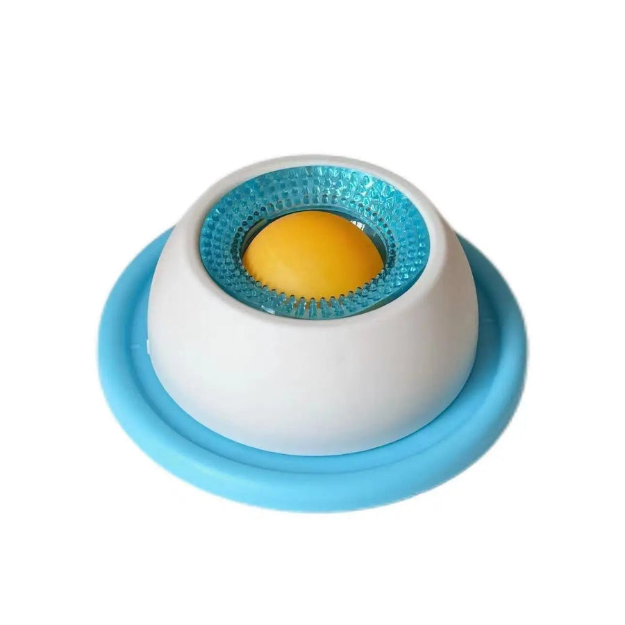 Blue interactive pet lick mat slow feeder toy for cats and dogs