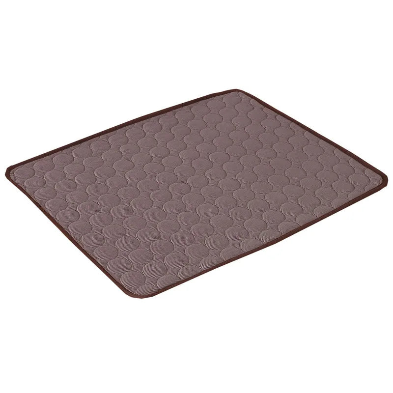 Coffee color cooling pad for cats and dogs