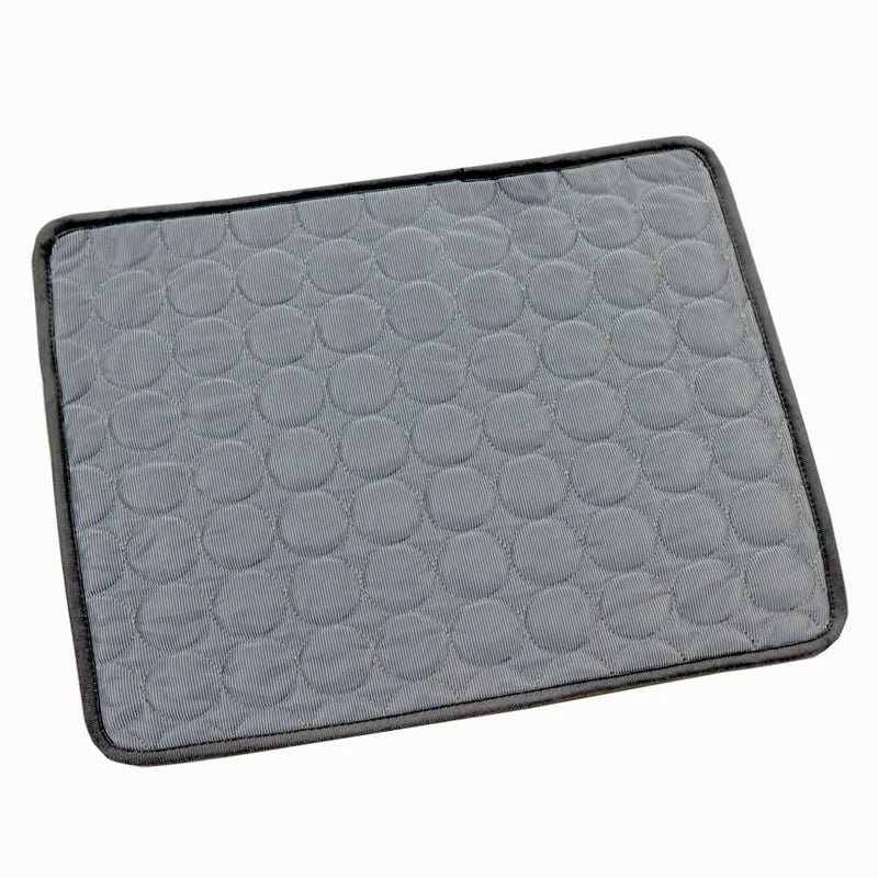 Dark grey pet cooling mat for warm weather