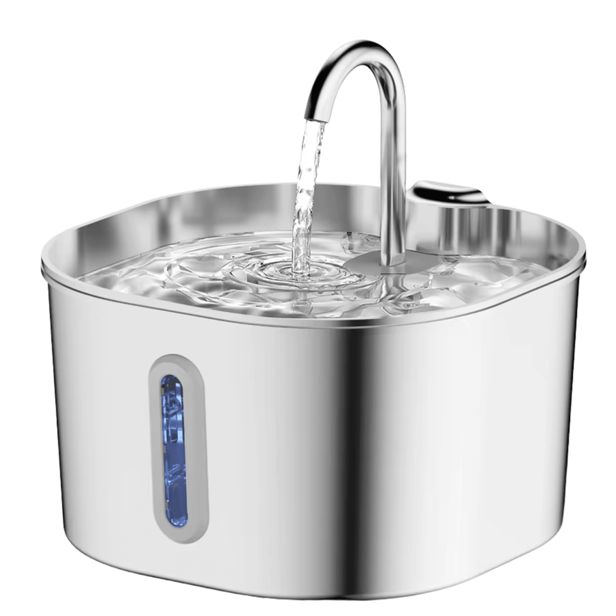 Quiet 2.2L Stainless Steel Pet Water Fountain - PawNest