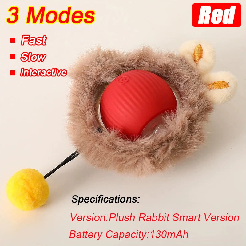 Rechargeable Interactive Rolling Ball Toy for Cats & Dogs