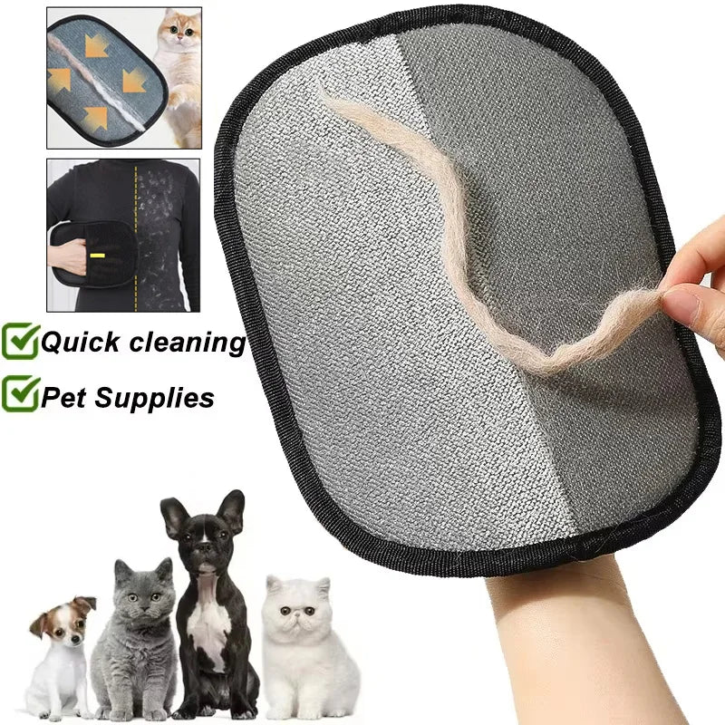 Reusable Pet Hair Removal Glove for Clothes & Furniture