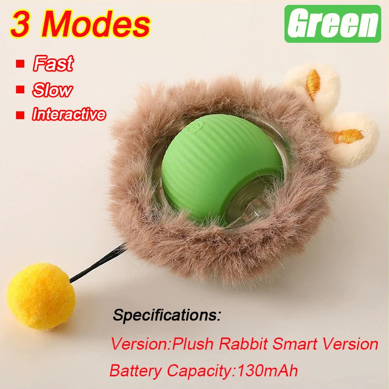 Rechargeable Interactive Rolling Ball Toy for Cats & Dogs