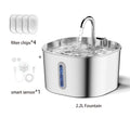 Quiet 2.2L Stainless Steel Cat & Dog Water Fountain