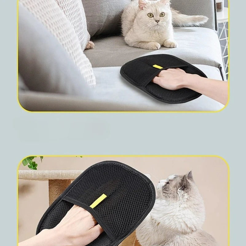 Reusable Pet Hair Removal Glove for Clothes & Furniture