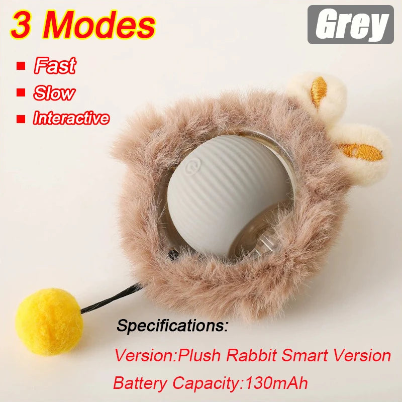 Rechargeable Interactive Rolling Ball Toy for Cats & Dogs