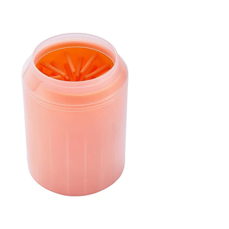 Portable Pet Paw Cleaner Cup with Soft Silicone Brush