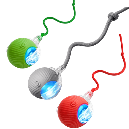 Three-piece interactive rolling ball toy bundle