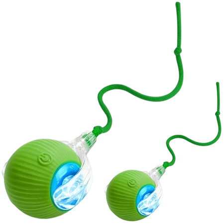 Two-pack rolling ball toy set for cats and dogs