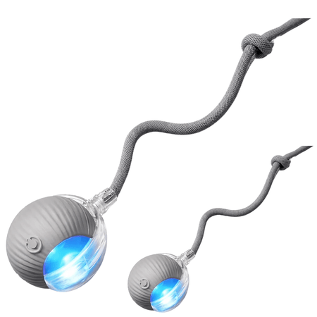 Two-pack rolling ball toy set for cats and dogs